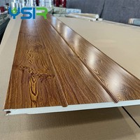 Vente flash : Panneaux sandwich WPC pour murs extérieurs d'entrepôts, isolation PU, façade métallique moderne
