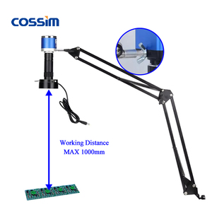 <span class=keywords><strong>Microscope</strong></span> vidéo numérique universel 4K 90X Zoom HD USB électronique <span class=keywords><strong>Microscope</strong></span> stéréo avec support pliable et rabattable Réparation de téléphone - Product Image 4