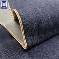 Tissu en denim selvedge de coton brut, style USA, Italie, Corée, Japon, poids lourd 14oz, blanc, indigo, bleu, noir, pour jeans japonais, vente en gros