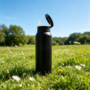 24oz stainless steel water <b>bottle</b> double-wall with magnetic lids bpa-free <b>750ml</b> stainless steel water <b>bottle</b> with straw - Product Image 6