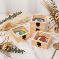 Kit de guérison en cristal naturel CHUSE CI350 avec bracelet, coffret cadeau en pierres brutes, boîte en bois pour la méditation, vente en gros