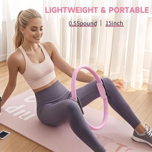 Xách tay của phụ nữ nhà Thiết bị tập thể dục thiết yếu Pilates Kit ma thuật vòng tròn vòng kháng dài ban nhạc Grip Pilates phụ kiện - Product Image 3