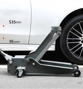 Resistente da 5 tonnellate di capacità di basso profilo idraulico carrello da pavimento rapido rialzo a doppia pompa pistoni metallo metallurgia parte macchinari - Product Image 3