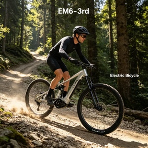 Bicicleta Eléctrica Todoterreno Gen 12 Velocidades Inalámbrica 48V 15Ah Batería Oculta 500W Sensor de Torque Bicicleta de Montaña Eléctrica con Llantas Anchas - Product Image 1
