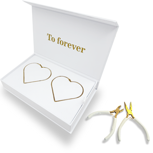 ชุดทำกำไลข้อมือคู่รัก DIY สีทองและสีเงิน ของขวัญมิตรภาพ กำไลถาวร ปรับแต่งโลโก้ได้ สำหรับ<span class=keywords><strong>วัน</strong></span>ครบรอบ <span class=keywords><strong>วัน</strong></span>วาเลนไทน์ - Product Image 2