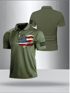 เสื้อโปโลผู้ชายแบบแห้งเร็ว ป้องกันแสงแดด UPF 50+ สำหรับกิจกรรมกลางแจ้ง ตกปลา เดินป่า วิ่งออกกำลังกาย แขนสั้น - Product Image 3