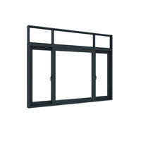 Sistema de Ventanas Corredizas de Aluminio Gm94 6063 T5 Diseño Europeo con Riel de Acero Inoxidable y Alto Rendimiento de Impermeabilidad