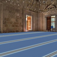 Rouleaux de tapis de mosquée islamique personnalisables Tapis De Priere mur à mur zone de scène d'église ensembles de tapis musulmans fabriqués à la machine