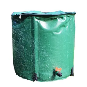 55 Gal Tuin Watering Flexibele Inklapbare Regen Vat Pvc Regenwater Regen Water Collection Tank Met Irrigatiesysteem