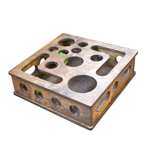 Gato juguete gatito cuadrado bola caza muebles, Gato interactivo juguete regalo, gato de madera caza caja - Product Image 1