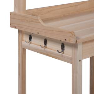 Nouveau banc <span class=keywords><strong>de</strong></span> rempotage en bois <span class=keywords><strong>de</strong></span> couleur naturelle avec crochets <span class=keywords><strong>de</strong></span> tiroir d'armoire <span class=keywords><strong>de</strong></span> rangement et étagère ouverte pour table <span class=keywords><strong>de</strong></span> travail <span class=keywords><strong>de</strong></span> jardin - Product Image 4