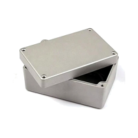 Boîtier de jonction en aluminium Mibo IP65 125 x 80 x 60 mm, boîtier électrique moulé sous pression pour instruments électroniques et entrée de câble personnalisée