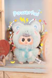 Cureplaneta Baby Three Heyme Cute Am I Confident Muñeco de Peluche y Vinilo Combinado con Temática de Comida y Animales, Caja Sorpresa, Energía Positiva, Brillante - Product Image 2