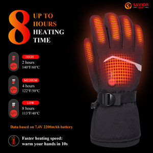 Gants <span class=keywords><strong>de</strong></span> <span class=keywords><strong>ski</strong></span> chauffants électriques pour homme et <span class=keywords><strong>femme</strong></span>, imperméables, pour l'hiver, pour le snowboard, 7,4 V, 2200 mAh - Product Image 4