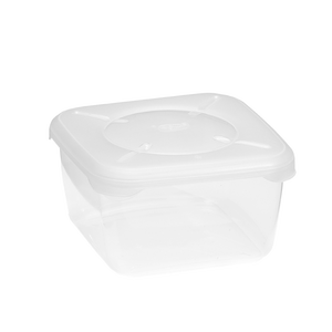 Conteneur de stockage alimentaire minimaliste carré 1,75 L en PP avec couvercle hermétique et empilable, moulage par injection pour usage en cuisine - Product Image 1