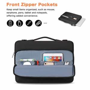 360 °   Bolso de hombro protector para computadora portátil, compatible con portátiles de 15 a 15.6 pulgadas, almacenamiento organizado para viajes de trabajo - Product Image 2