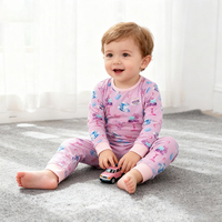 Combinaison bébé à manches longues en bambou, imprimée sur mesure, certifiée CPC, édition printemps-automne, pyjama grenouillère pour enfant