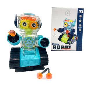 Nuovo Prodotto: <span class=keywords><strong>Robot</strong></span> Giocattolo Elettrico con Ruota Dentata, Gioco di Tiro con Suoni e Luci - Product Image 2