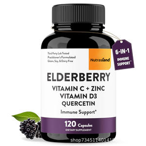 Vente chaude transfrontalière sureau noir et vitamine CD3 zinc soutien immunitaire Capsules suppléments à base de plantes pour adultes - Product Image 5