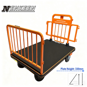 400W Motor Elektrische Transportkar <span class=keywords><strong>500Kg</strong></span> Maximale Capaciteit Vierwielig Plastic Ontwerp Magazijn Logistiek Tuingereedschap - Product Image 4
