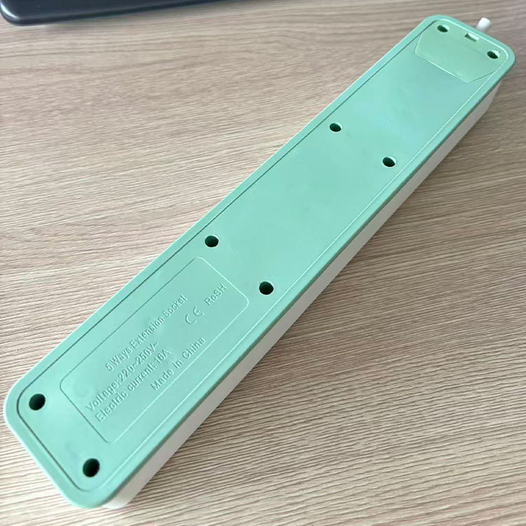 VNX Wholesale Cheap French Standard 5 Way Extension Cord Socket Power Strip PVC EU Plugs 16A Rated Compatible