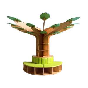 Estantería de libros Chiquitos libreria Bambini Torre che <span class=keywords><strong>gira</strong></span> árbol moderno liquidación oro bajo precio niños esquina acrílica estante de libros de madera - Product Image 6