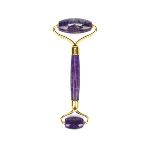 ¡En stock! Ruido libre de Jade rodillo y amatista Gua Sha para las <span class=keywords><strong>mujeres</strong></span> de belleza cuidado de la piel de masaje - Product Image 3