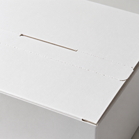 Boîte à languette écologique, emballage en carton ondulé recyclable avec marquage personnalisé pour la livraison de produits en ligne