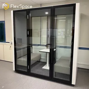 Flexspace 2024 nouveau bureau Pod Offres Spéciales grande cabine de bureau 4 places cabine de réunion réduction du bruit cabine insonorisée à vendre