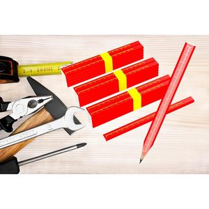 Matite da carpentiere Premium da 25 pezzi per la lavorazione del legno da costruzione marcature Precise-per strutture da appaltatore realizzate in plastica di legno - Product Image 6