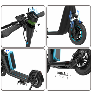 En Stock en la UE y EE. UU., Envío Gratis, Vevay Q11, Batería Extraíble de 36 V y 10.4 Ah, 250 W, 25 km/h, Scooter de 10 Pulgadas con Doble Suspensión, Scooter Q11 - Product Image 2