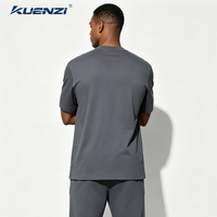 T-shirt Oversize Homme Kuenzi 100S en Modal, Lyocell, Lin, Soie de Mûrier, Coton Anti-Plis et Anti-Boulochage, Sensation de Fraîcheur