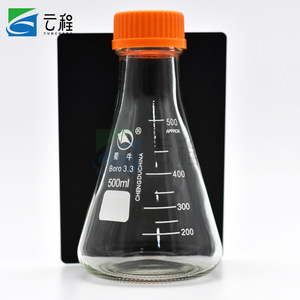 Frascos Erlenmeyer con tapas de rosca, frasco cónico de vidrio para laboratorio de 250 ml y 500 ml para experimentos de química - Product Image 5