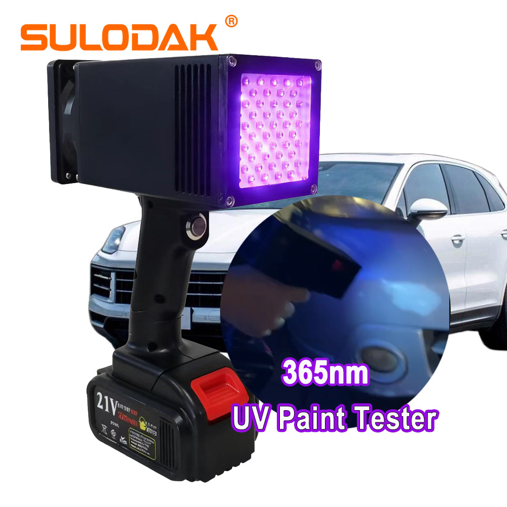 150W Car Pint Inspection Portable Rechargeable Car Paint Repaired UV Detect LED Light 365nm 395nm UV Lamp LED Ultraviolet Lights