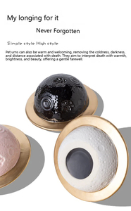 Amerikaanse retail hit: bolvormige keramische urn voor huisdieren, Saturnus-<span class=keywords><strong>ring</strong></span> design, decoratie voor thuis, herdenkingsgeschenk, groothandel. - Product Image 6