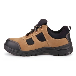 Chaussures de sécurité antistatiques basses pour hommes, avec embout en acier, en daim, respirantes, à lacets, pour le travail industriel et la construction - Product Image 5