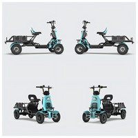 Scooter de mobilité multifonctionnel S20-19 à batterie lithium et frein hydraulique pour la distribution de marchandises en milieu communautaire