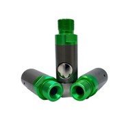 Acoplamiento de Conexión Rápida Intercambiable Compatible con Estilo SATA, para Pulverización de Pintura, Accesorio Hidráulico para Gas, Cabeza Hexagonal, Forma Recta