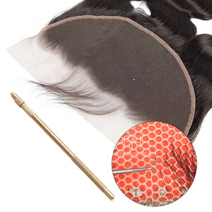Herramientas para Extensiones de Cabello 4 Agujas de Tejer 1 Soporte de Cobre Ventilador y Ganchos de Ventilación para Hacer Pelucas - Product Image 4
