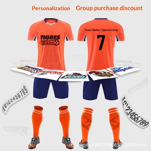 Traje de Entrenamiento de Fútbol para Deportes de Verano, Compra en Grupo, Unisex, Manga Corta, Estampado, Poliéster, Cintura Elástica, para Estudiantes - Product Image 2