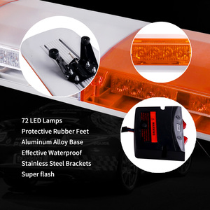 Phong Cách Mới Cường Độ Cao Khẩn Cấp 12-24V PC + Hợp Kim Nhôm Cảnh Báo Ánh Sáng Đèn Hiệu Với Từ Phụ Kiện Gốc Lightbar - Product Image 5