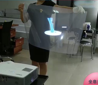 Écran holographique transparent pour projection mapping 3D 16:9 1,52x30m, projecteur holographique portable, projection arrière, installation facile