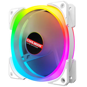 COOLMOON CM-D3 3an Gói 120Mm Pc Trắng Quạt Làm Mát 3 Quạt Rgb + Bộ Điều Khiển Vỏ Máy Tính Yên Tĩnh Quạt - Product Image 5