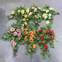 Außen dekoration Künstliche Blumen UV-beständige künstliche Pfingstrosen blume Hängende Pflanzen UV-Schutz für Hochzeits dekor