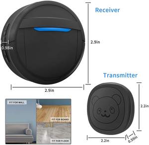 กันน้ํา EU/UK/US ปลั๊กสมาร์ทสัตว์เลี้ยงแมว <span class=keywords><strong>Doorbell</strong></span> สุนัขเห่ากริ่งสัตว์กริ่งประตู - Product Image 6