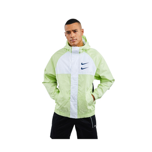 For Men's for Woven Soft Shell Windbreaker White/Mint Coated <b>Fabric</b> Water Resistant <b>Autumn</b> Season | 100% Authentic Model - Product Image 1