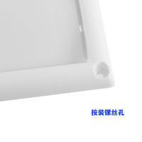 Grille de ventilation murale extérieure en plastique anti-insectes avec diffuseur à grille métallique pour système de ventilation HVAC mural
