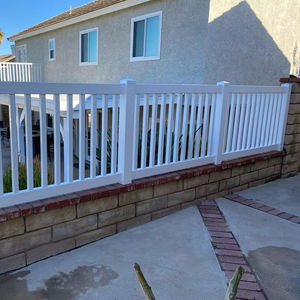 Bahçe binaları pvc kapalı kazık çit pvc/vinil ucuz pvc alıntı çit - Product Image 4