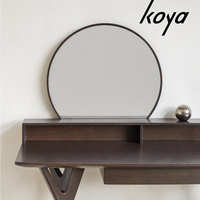 Coiffeuse en bois de hêtre massif, style européen nordique, table de toilette moderne pour chambre à coucher et miroir