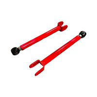 Bras de suspension supérieurs avant réglables, kit de rehausse de 6 pouces pour Jeep Wrangler JK 2007-2018, en acier tubulaire robuste, rouge